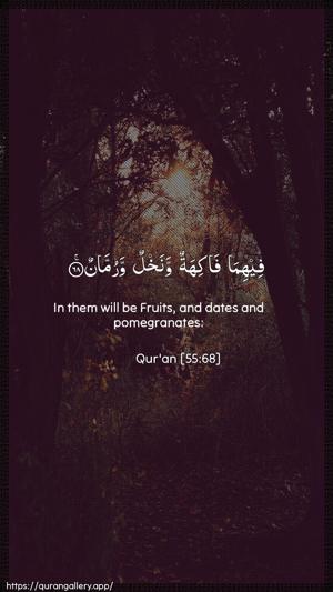 Ar-Rahmaan Ayah 68 - Arabic + English wallpaper
