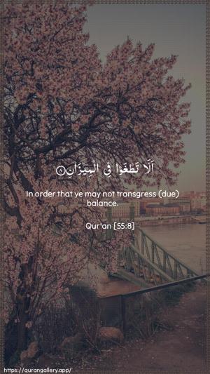 Ar-Rahmaan Ayah 8 - Arabic + English wallpaper