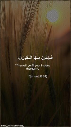 Al-Waaqia Ayah 53 - Arabic + English wallpaper