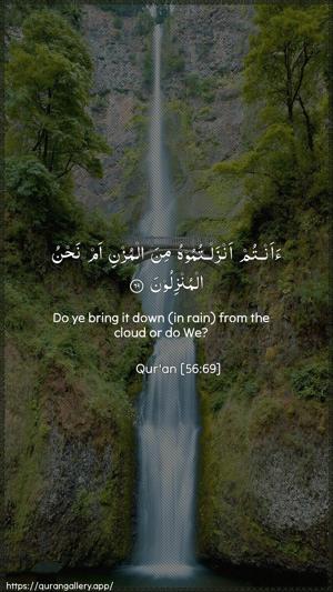 Al-Waaqia Ayah 69 - Arabic + English wallpaper