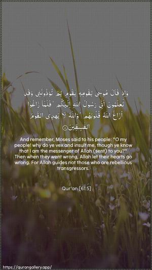 As-Saff Ayah 5 - Arabic + English wallpaper