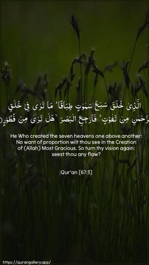 Al-Mulk Ayah 3 - Arabic + English wallpaper