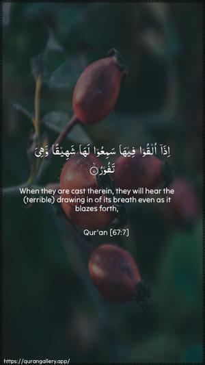 Al-Mulk Ayah 7 - Arabic + English wallpaper