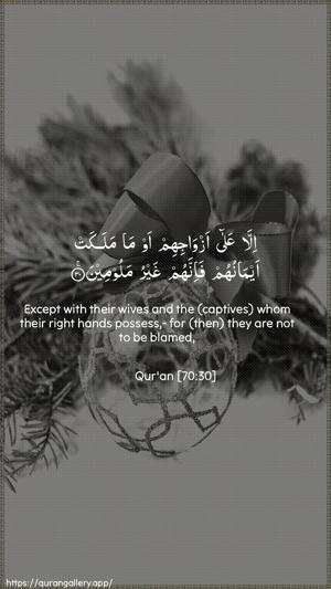 Al-Ma"aarij Ayah 30 - Arabic + English wallpaper