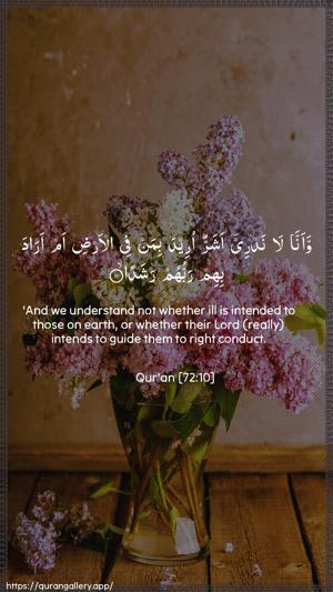 Al-Jinn Ayah 10 - Arabic + English wallpaper
