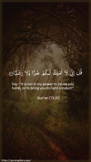 Al-Jinn Ayah 21 - Arabic + English wallpaper