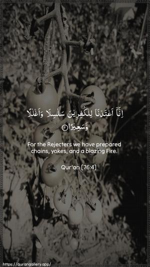 Al-Insaan Ayah 4 - Arabic + English wallpaper