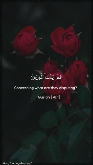 An-Naba Ayah 1 - Arabic + English wallpaper