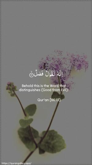 At-Taariq Ayah 13 - Arabic + English wallpaper