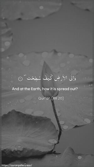 Al-Ghaashiya Ayah 20 - Arabic + English wallpaper