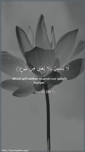 Al-Ghaashiya Ayah 7 - Arabic + English wallpaper