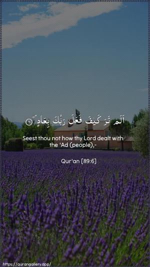 Al-Fajr Ayah 6 - Arabic + English wallpaper