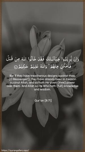 Al-Anfaal Ayah 71 - Arabic + English wallpaper
