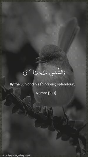 Ash-Shams Ayah 1 - Arabic + English wallpaper