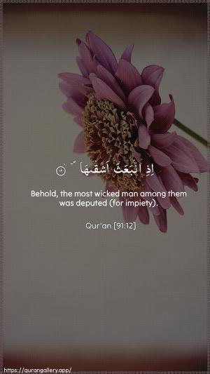 Ash-Shams Ayah 12 - Arabic + English wallpaper