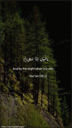 Ad-Dhuhaa Ayah 2 - Arabic + English wallpaper