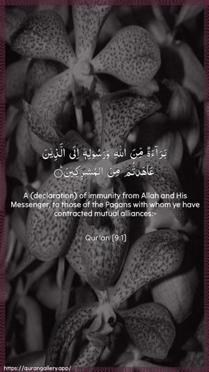 At-Tawba Ayah 1 - Arabic + English wallpaper