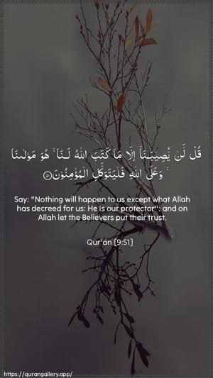 At-Tawba Ayah 51 - Arabic + English wallpaper